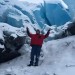 Standing on Portage glacier