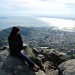 Admiring the city of Cape Town on top of Table mountain