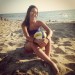 Me on the beach with my volleyball ball! I can't stay on th