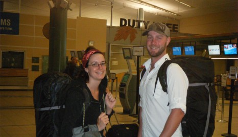 Mark and Kylee getting ready to go to India! 2011