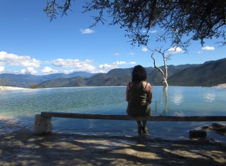 Kylee at Hierve el Agua