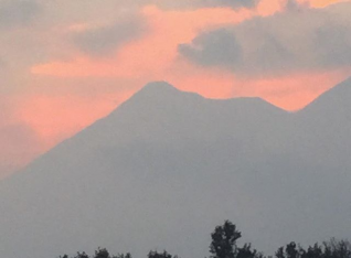 Sunset on Antigua Volcanoes