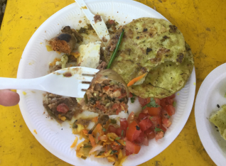 Food at the festival