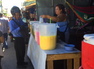 Juice Lady in the market