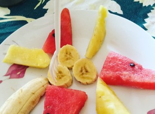 Fruit Plate from the hostel in Leon