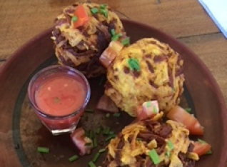 Deep Fried Plantains and cheese