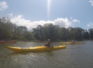 Kylee and the girls Kayaking