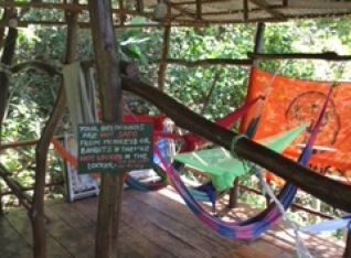 Chill area in the treehouse