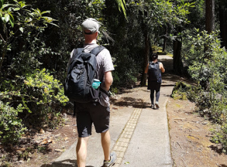 Taking in the naturalness of the forest